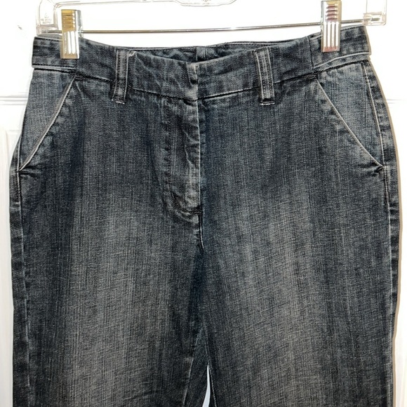 Talbots Petite Stretch Black Flare Jeans 2P - Picture 3 of 7